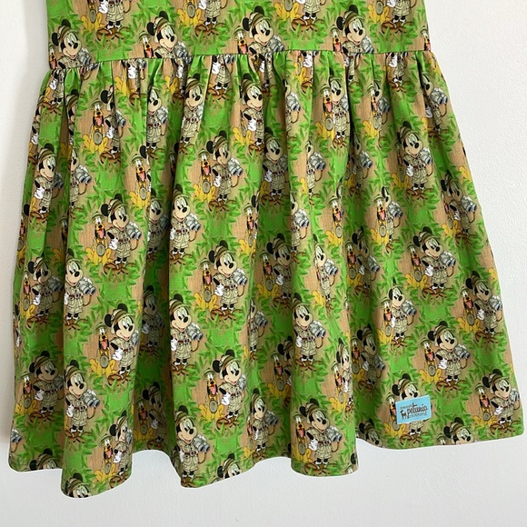 NWOT Sweet Petunia Clothing Walt Disney World Mickey & Pluto Safari Dress Sz 14 - Picture 4 of 9
